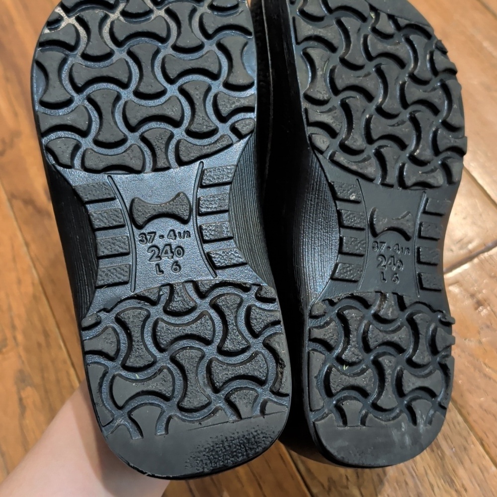 Birkenstock Profi Birki Textured Black Slip-On Work Shoes - Picture 7 of 9